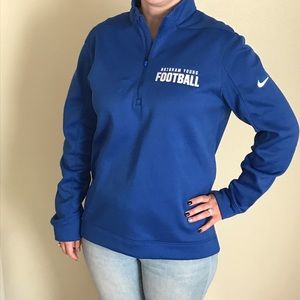 Royal Blue Nike BYU Football sweater